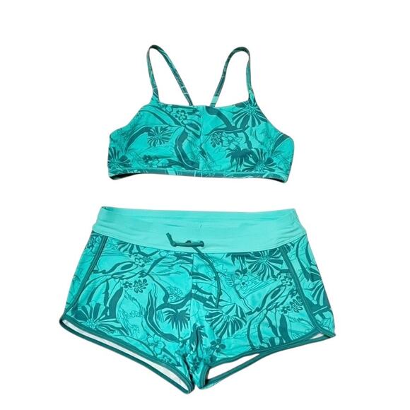 Athleta Girl Swim Shorts Outfit Size 14 - Picture 1 of 8